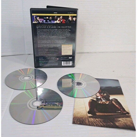 Handel: Giulio Cesare (3 DVD Set + Booklet) Opus Arte Opera Baroque Opera Music - Picture 2 of 2